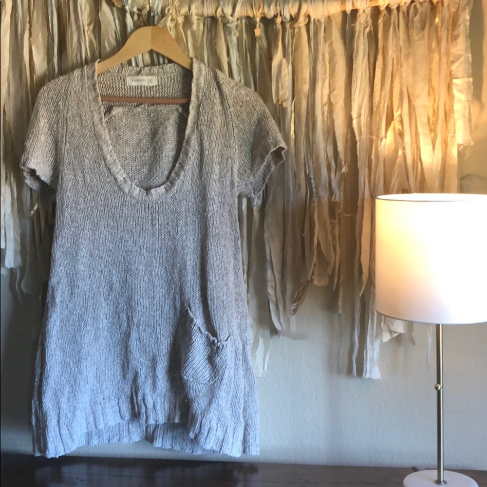 short sleeve sweater tunic